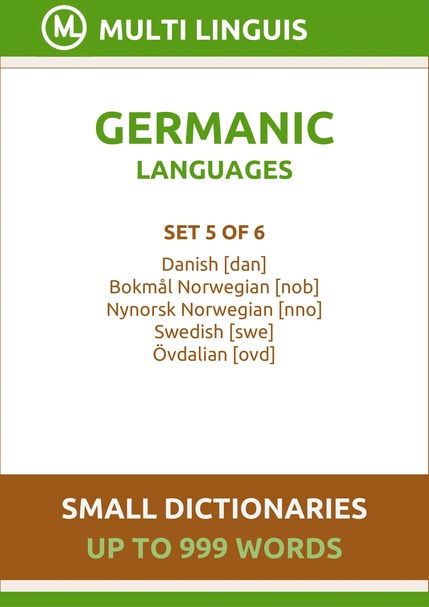 Germanic Languages (Small Dictionaries, Set 5 of 6) - Please scroll the page down!